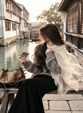 氛围感纱巾丝巾女款2026新款女系脖围巾秋冬穿搭披肩氛围感文艺
