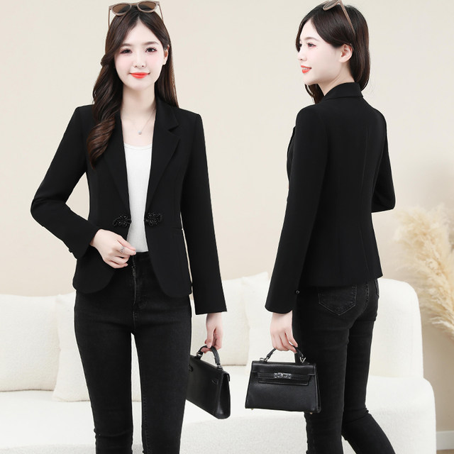 New Chinese style suit jacket for women 2025 autumn new fashion high-end small casual professional suit top