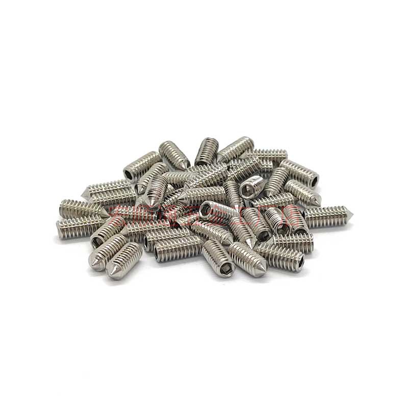 250pcs盒装 不锈钢紧定螺丝M3M4M5M6M8机米304堵头水龙头顶丝 - 图1