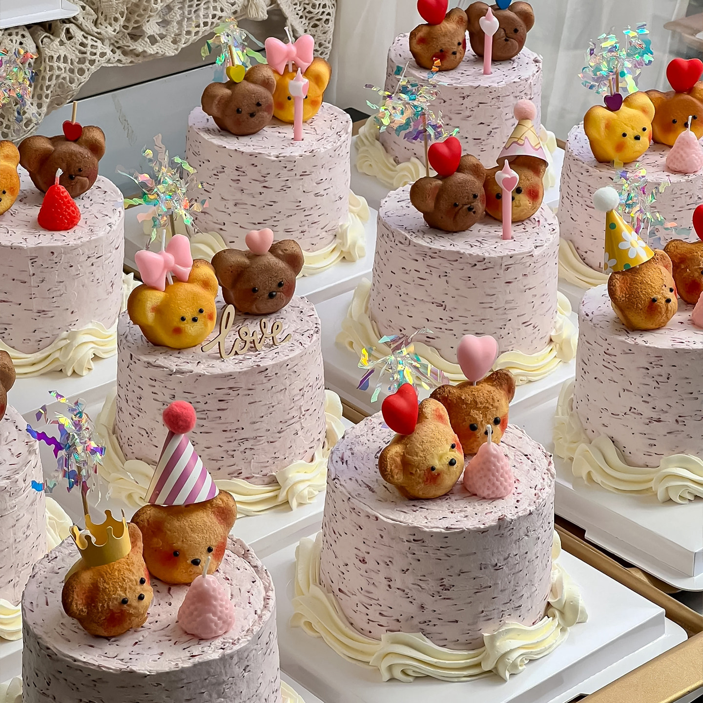 浪漫520情人节4寸杨梅荔枝蛋糕装饰玛德琳小熊迷你帽皇冠爱心插件,淘宝优惠券,粉丝福利购,淘宝优惠卷