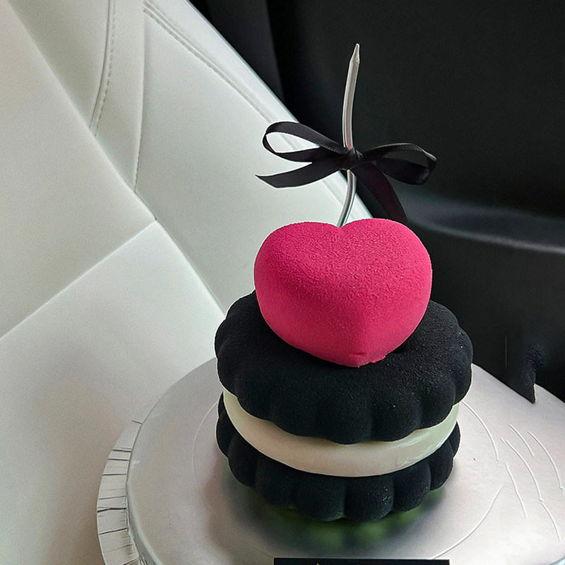 浪漫2.14黑色情人节emoji蛋糕装饰情侣表白立体爱心夹心饼干甜品,淘宝优惠券,粉丝福利购,淘宝优惠卷