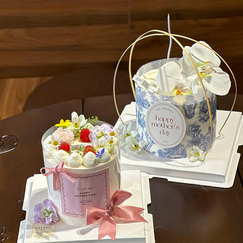 复古母亲节蝴蝶兰蛋糕装饰青花瓷围边英文贴纸diy蝴蝶结丝带装扮,淘宝优惠券,粉丝福利购,淘宝优惠卷