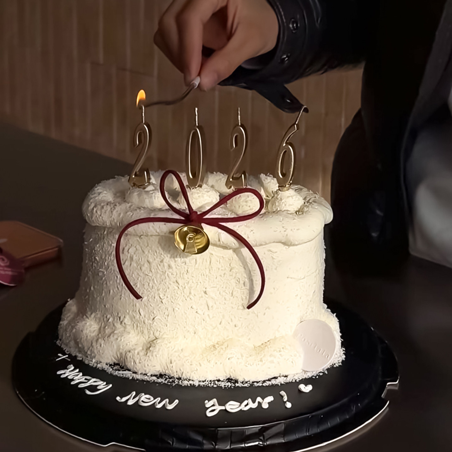 简约2026新年跨年迷你数字蜡烛蛋糕装饰DIY蝴蝶结丝带小铃铛装扮,淘宝优惠券,粉丝福利购,淘宝优惠卷