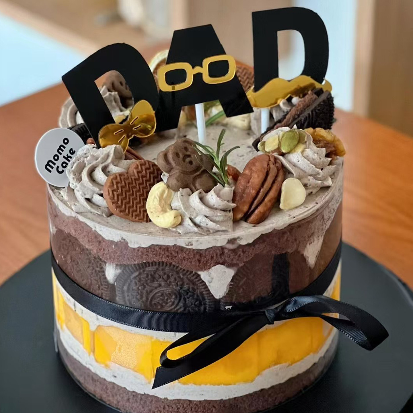 爆款父亲节快乐蛋糕装饰潮男眼镜胡子DAD亚克力插件水果饼干甜品,淘宝优惠券,粉丝福利购,淘宝优惠卷