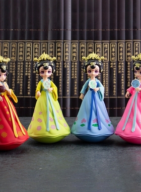 西安旅游纪念品大唐不夜城不倒翁姐姐文创礼物摆件伴手礼品特色送