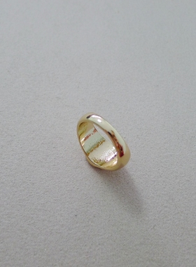 75F-38大号内径1.9CM金属风格简约女士男士通用戒指