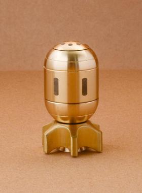 黄铜火箭鱼雷指尖陀螺手把件玩具解压发泄神器创意可旋转模型摆件