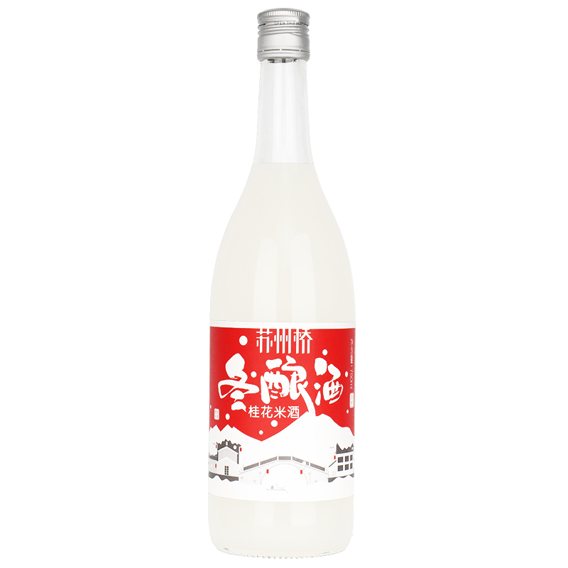 苏州桥冬至大如年冬酿酒豪华礼盒桂花米露0.5度清香酒6度双瓶米酒