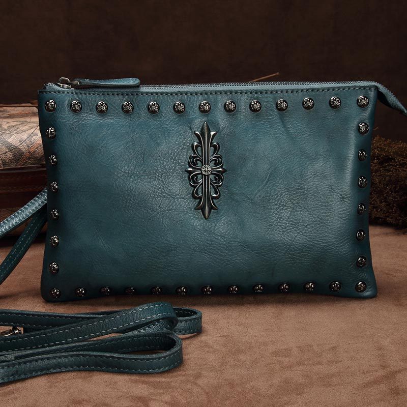 男士手工皮包头层牛皮手抓包斜挎包 古时袋男士包袋