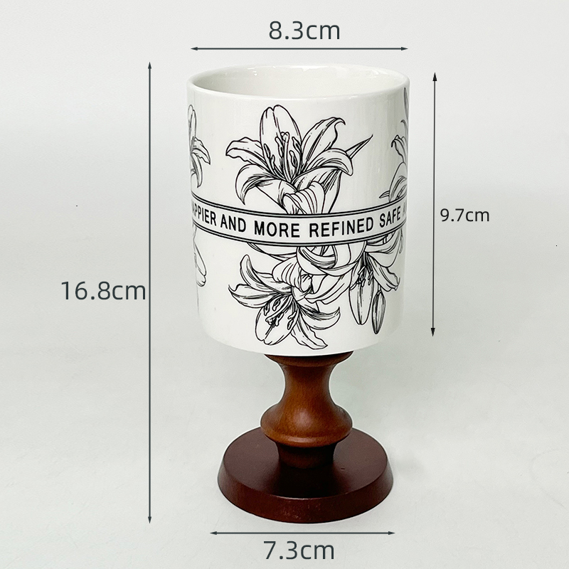 复古化妆刷收纳筒化妆品收纳盒口红眉笔梳子刷子化妆刷桶桌面笔筒 - 图2