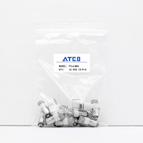 气缸节流阀推锁型PTL接头PTL4-M5 PTL6-01PTL8-02 10-03A - 图1
