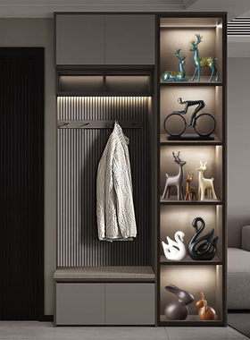 轻奢高端大气家居客厅酒柜摆件