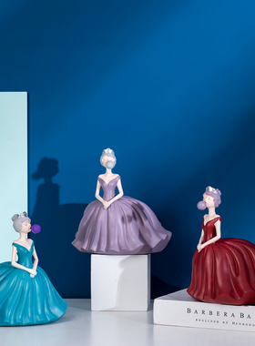 少女心公主小摆件酒柜房间装饰品