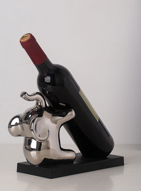 创意大象红酒架摆件高级感