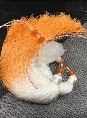 渐变复古风汉服旗袍压襟禁步宫绦