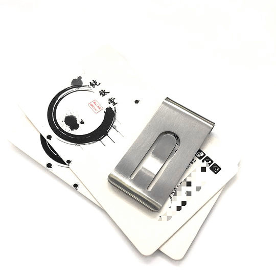 Wallet card holder storage creative metal customization for men