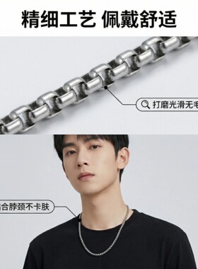 方珠盒子纯钛嘻哈情侣项链佛牌