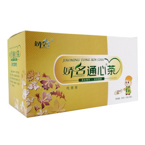 【娇名】通心茶80g/盒x3盒牛蒡根槐米火麻仁决明子茶组合袋泡茶