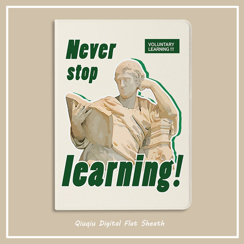 搞怪艺术雕像2021新款pro11保护套带笔槽平板10.2/10.5寸旋转壳18/19ipad air4/3/2/1三折式5/6苹果9.7迷你65 - 图0