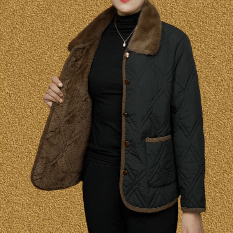 妈妈冬装新款加绒加厚棉衣保暖棉袄中老年女洋气短款翻领棉服外套,淘宝优惠券,粉丝福利购,淘宝优惠卷