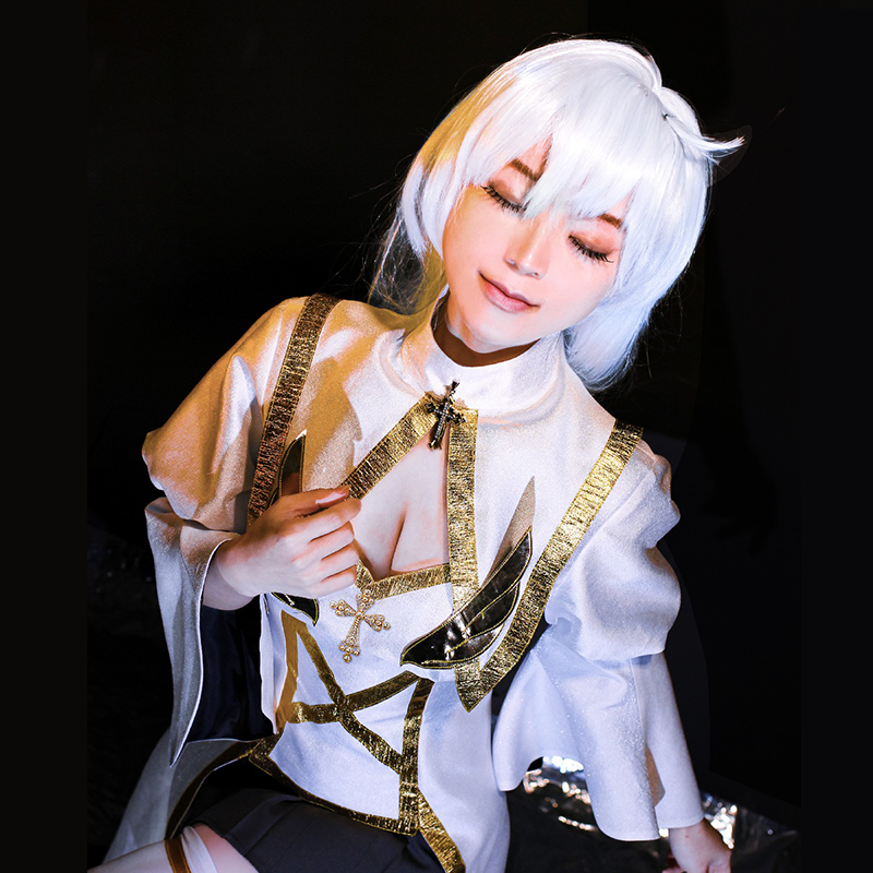 现货面包家cosplay崩坏3卡莲卡斯兰娜修道服cos服修女少女假毛-图2