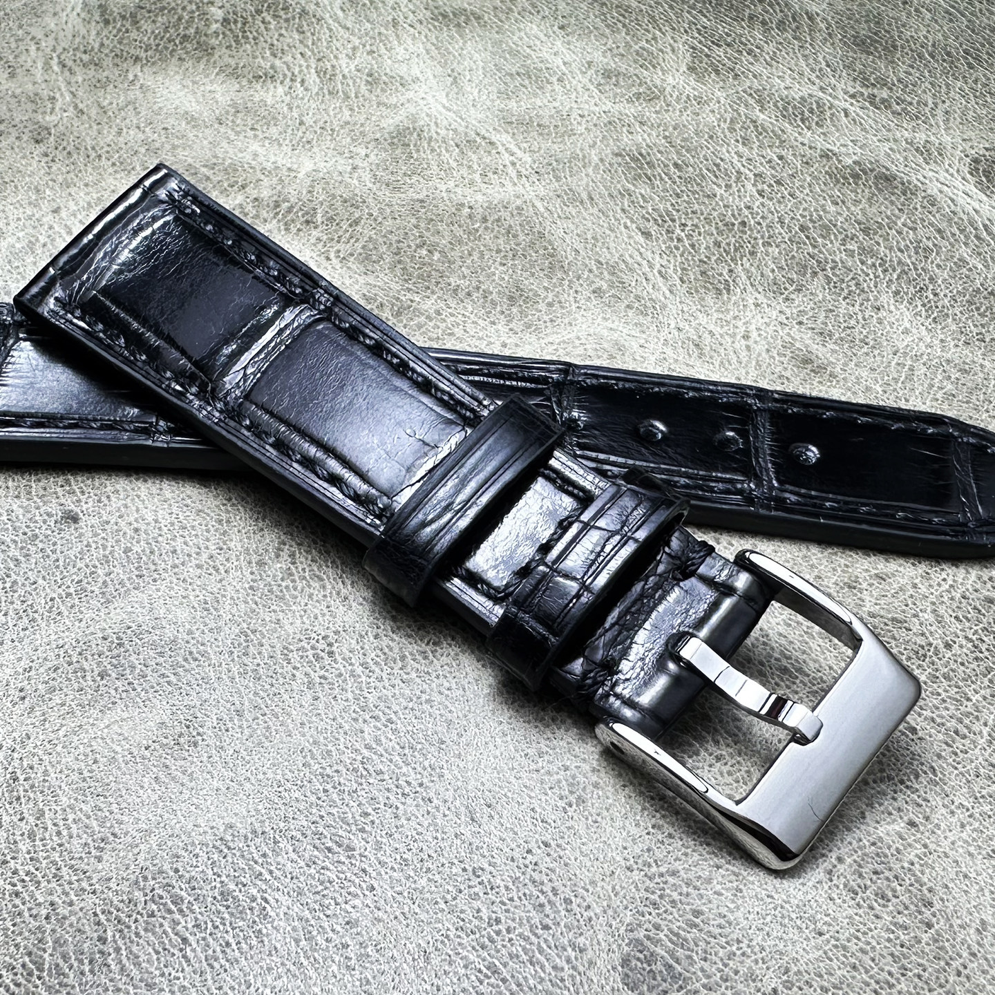 复古劳切利尼软鳄鱼皮表带20*16mm19*16mm18*14mm竹节纹真皮表带,淘宝优惠券,粉丝福利购,淘宝优惠卷