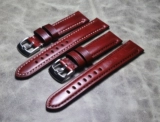Кофейный кожаный ремешок для часов ручной работы, 20mm, 21mm, 24mm, 22mm, из натуральной кожи, делается под заказ