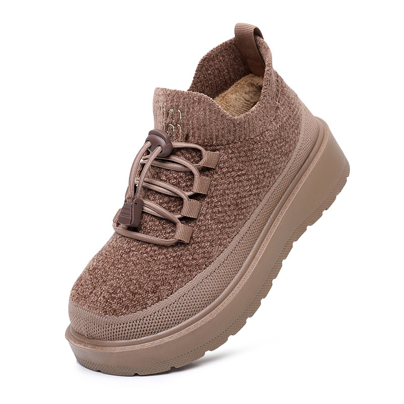 秋冬季厚底休闲鞋女防滑舒适妈妈鞋保暖棉鞋老北京布鞋乐福豆豆鞋,淘宝优惠券,粉丝福利购,淘宝优惠卷