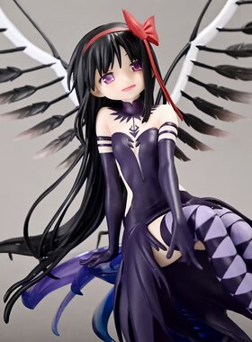 现货 魔法少女小圆恶魔叛逆的物语黑长直晓美焰机箱手办模型摆件