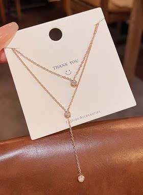 轻奢小众简约钛钢项链女网红同款