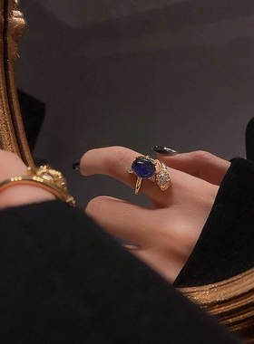 2024年新款感温狐狸戒指女设计感