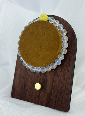 蓝月光石手链原创设计