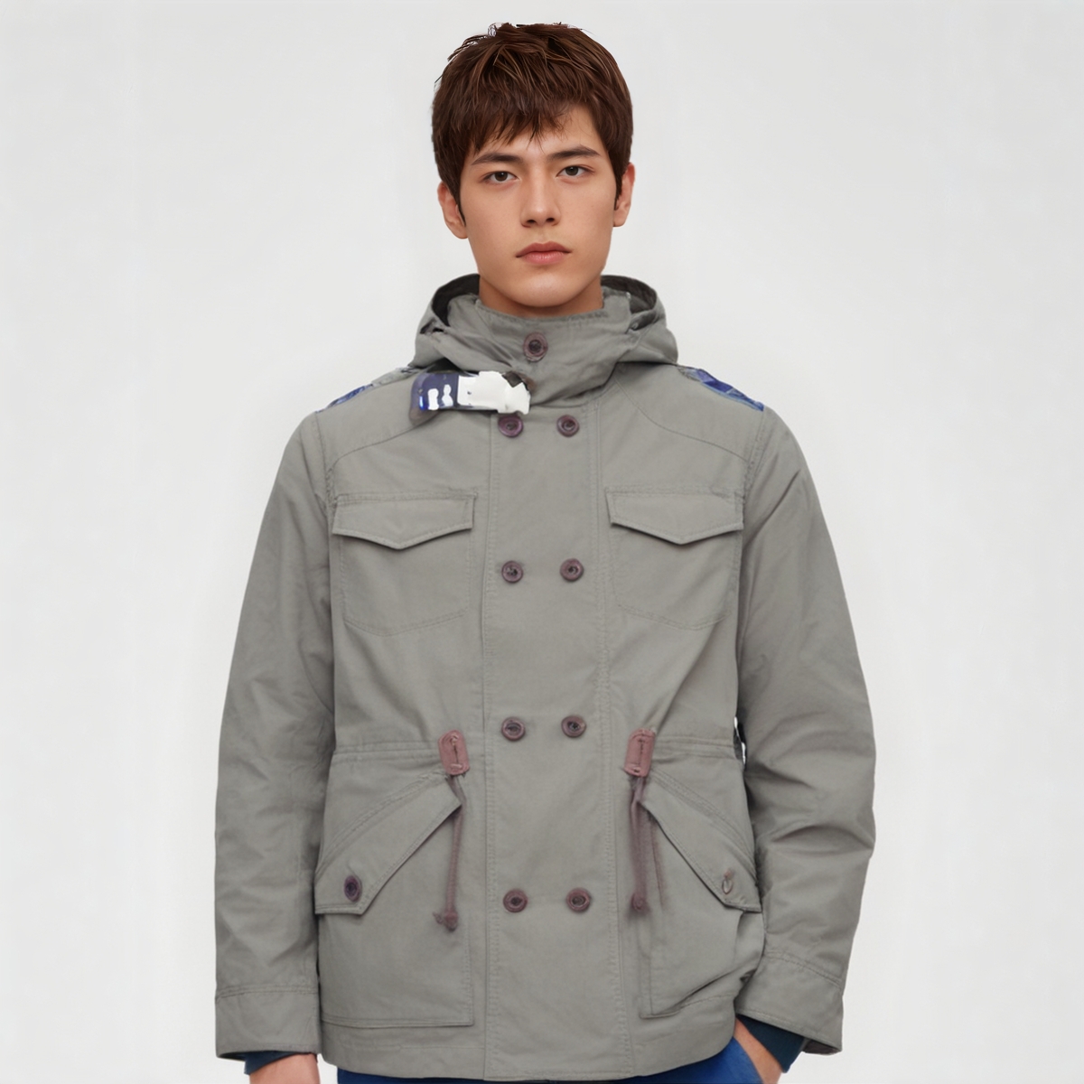 酷动城正品 Lee 男子棉质 春秋休闲外套时尚 风衣L13307J61A22 - 图1