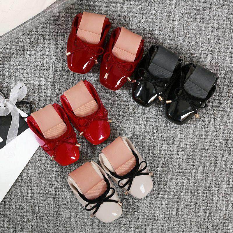 香港2025春秋新款红色平底单鞋女方头浅口软底豆豆鞋百搭蛋卷鞋秋,淘宝优惠券,粉丝福利购,淘宝优惠卷