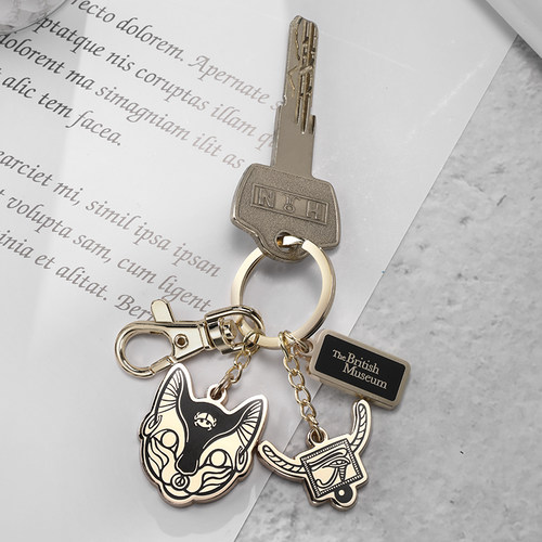 大英博物馆官方盖亚·安德森猫钥匙扣钥匙链礼物送生可爱礼品-图1