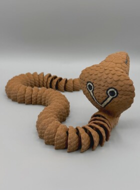 DIY定制-Cobra snake 眼镜蛇 仿生关节可动逼真科教模型标本