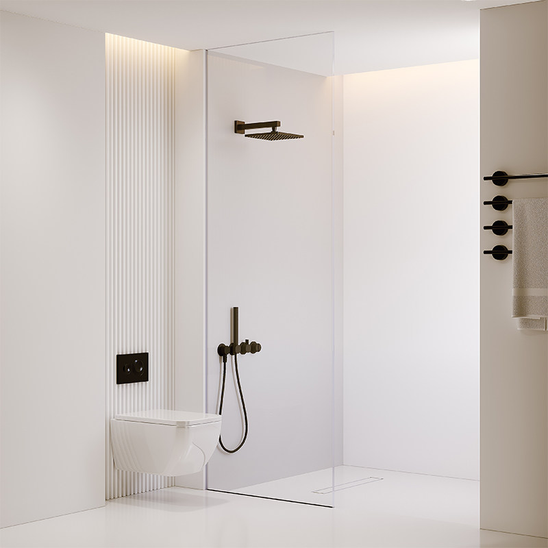 Factory direct sales of frameless partitions for shower rooms made in Foshan