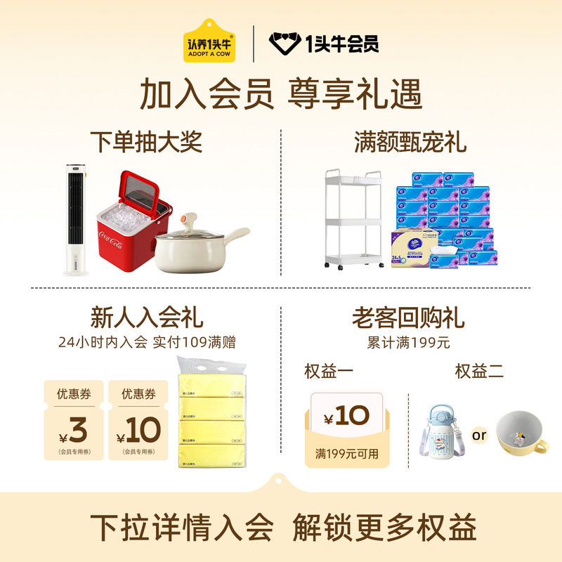 认养一头牛奈娃家族联名零乳糖牛奶无乳糖牛奶125ml*12盒官方正品