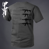 Karasnikov AK Memorial Firearm Cut Short Sleeve T-shirt Round-shirt AK47 Topic