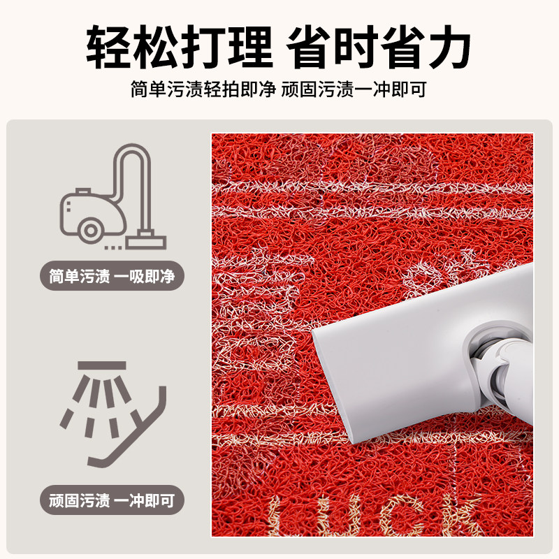 红色喜庆入户门地垫丝圈卡通pvc进门口脚垫子马年2026新款地毯垫,淘宝优惠券,粉丝福利购,淘宝优惠卷