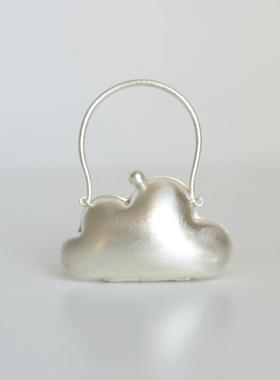 小众设计复古重工银包包项链吊坠小众个性设计包包挂件饰品