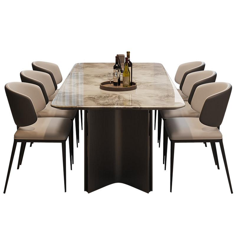 2025新款大理石餐桌高端轻奢高级感长方形家用品质小户型餐桌椅,淘宝优惠券,粉丝福利购,淘宝优惠卷