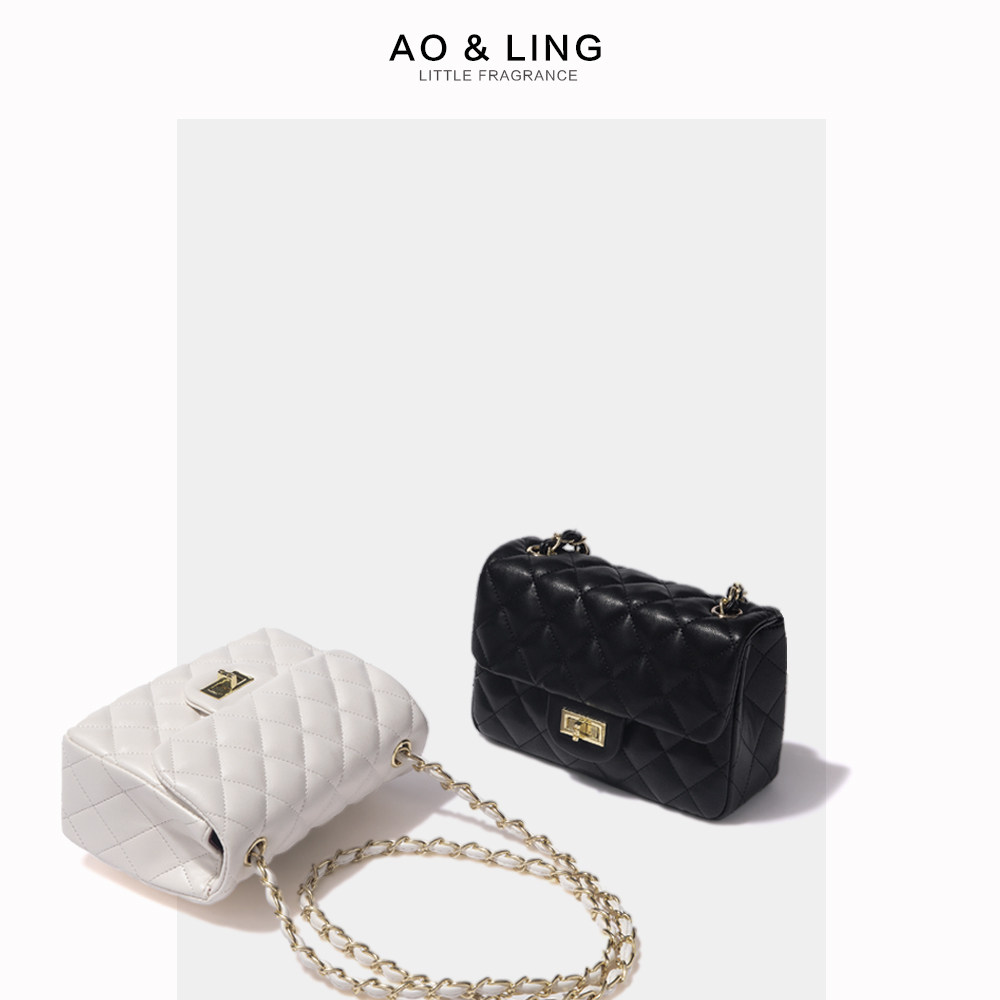 小ck2020新款小香风菱格链条包包 奥翎女士包袋