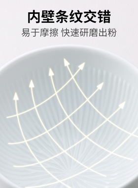 贝印 日本进口家用研磨碗研磨器捣蒜 药材细磨 宝宝辅食研磨碗