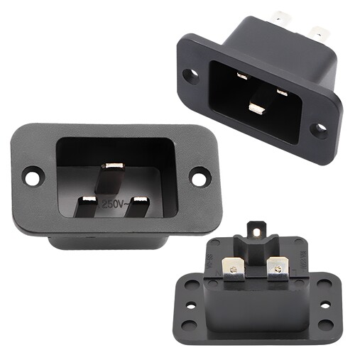 AC电源插座不间断电源插座插座IEC320-C20 PDU/UPS/APC品字模块 - 图2