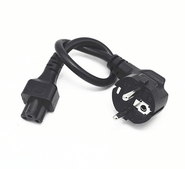 欧标公头转C5梅花尾电源线 笔记本适配器 三孔0.75平方 0.3米 - 图2