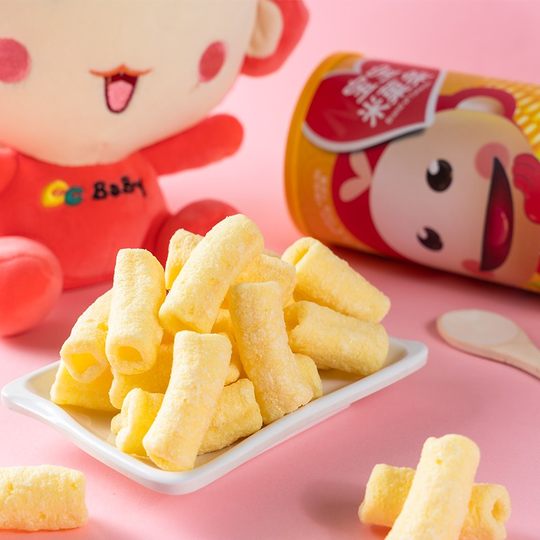 我D小蔡蔡米菓条酥脆糙米卷儿童粗粮谷物营养米果条罐装健康零食