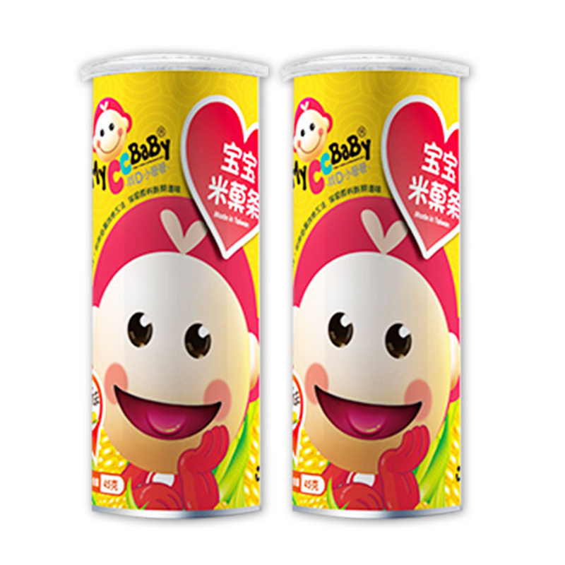 我d小蔡蔡玉米味米菓条休闲泡芙 myccbaby我d小蔡蔡膨化食品