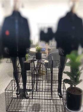 橱窗黑色立方体铁艺拍摄道具网红