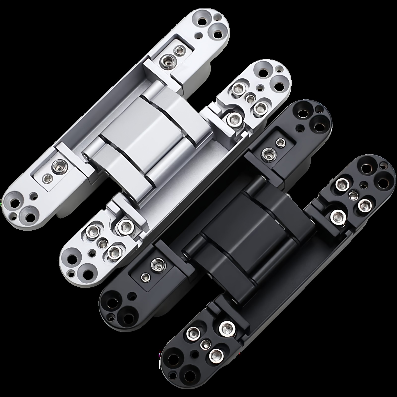 汇泰龙暗门合页隐藏式十字铰链隐形门合页三维可调节暗藏大门铰链 - 图3